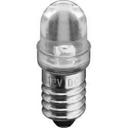 Ampoule E10 à led 29x11mm 230Vac 3mA blanche