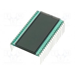 Afficheur LCD 3 1/2 digits 51x30mm pour circuit imprimé