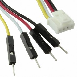 Lot de 5 câbles 20cm Grove avec connecteur 4 pts et contacts mâles