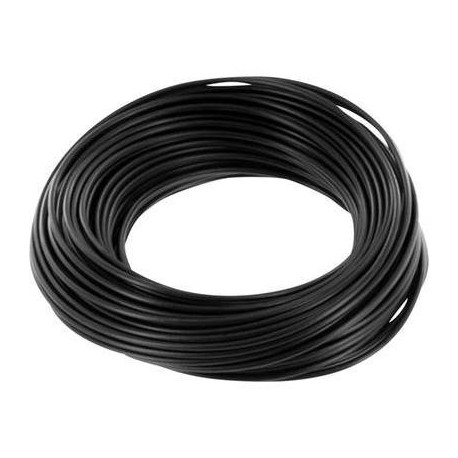 100m fil de cblage souple 1mm² noir