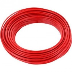Bobine de 100m de fil de câblage souple section 1mm² rouge