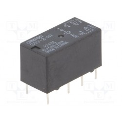 Relais dil 2R/T type Omron 12Vdc DPDT 2A 960ohms