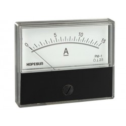 Galvanomètre ampèremètre 0 à 15 Ampères 70x60mm