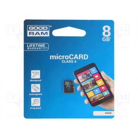 Carte mémoire Micro SD-HC GoodRam 8Gb classe 4
