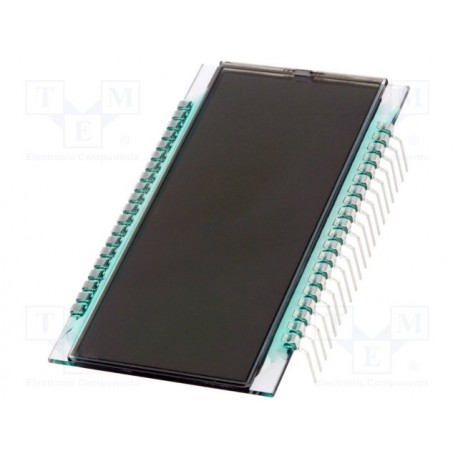 Afficheur LCD 3 1/2 digits 70x38mm pour circuit imprimé