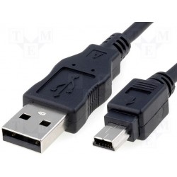 Cordon USB A mâle / mini USB 5C 1,5 mètre