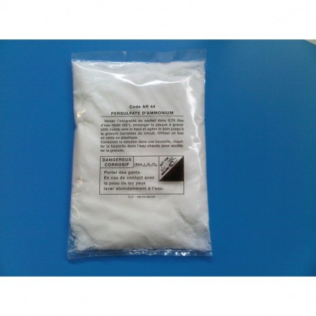 Sachet de poudre de persulfate d'ammonium pour 1 litre