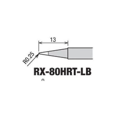 Panne conique longue 0,6mm pour station Goot RX802AS
