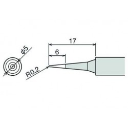 Panne conique 0,4mm pour fer Goot CXR41 / RX701AS / RX711AS
