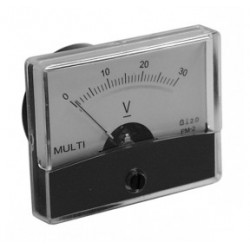 Galvanomètre voltmètre 0 à 30 Volts 60x47mm