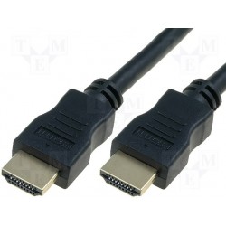 Cordon HDMI ECO. 19pts mâle / mâle 2,5 mètres