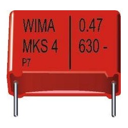Condensateur MKS4 Wima au pas de 15mm 10% 470nF 250V