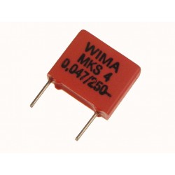 Condensateur Wima MKS4 10% 47nF 250V au pas de 10mm