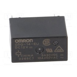 Relais type Omron série G5Q SPDT 10Amp. 12Vdc