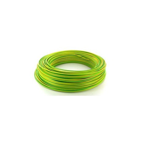 Câble de cordon silicone 1,5mm² 25Amp. jaune/vert Ø 3,5mm