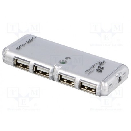 Mini-hub 4 ports USB 2.0 480Mbps