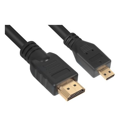 Cordon HDMI mâle vers micro HDMI mâle longueur 2 mètres