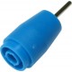 Douille de sécurité bleue pour fiche 4mm raccord tige Ø 1,9 x 13 mm pour circuit imprimé