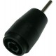 Douille de sécurité noire pour fiche 4mm raccord tige Ø 1,9 x 13 mm pour circuit imprimé