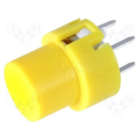 Touche pour circuit imprimé type D6 jaune