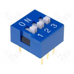 Inter dip-switch 3 contacts dil6