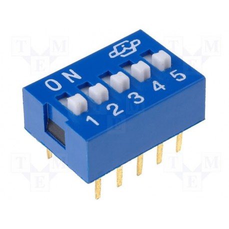 Inter dip-switch 5 contacts dil10