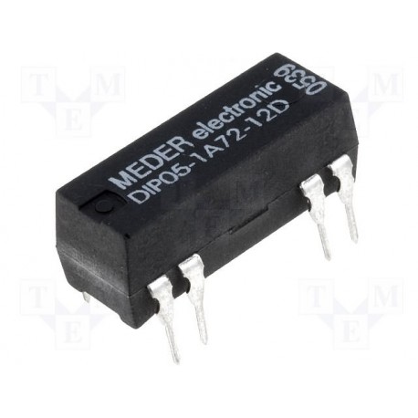 Relais reed 5Vdc 1 contact travail + diode