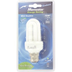 Ampoule éco-énergie 230V B22 15W