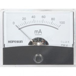 Galvanomètre 0 à 100 mA 60x47mm