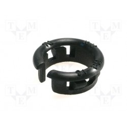 Passe-fil clipsable nylon noir 15,9x14,1x20,3x7,3mm