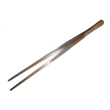 Pince brucelle 160mm droite pointes fortes