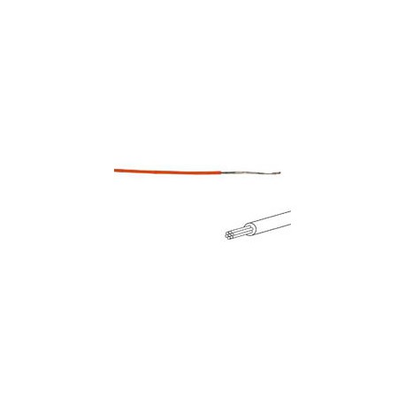 Bobine de 100m de fil de câblage souple 0,22mm² orange