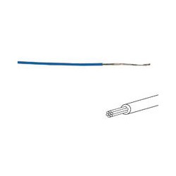 100m fil de câblage souple 0,5mm² bleu