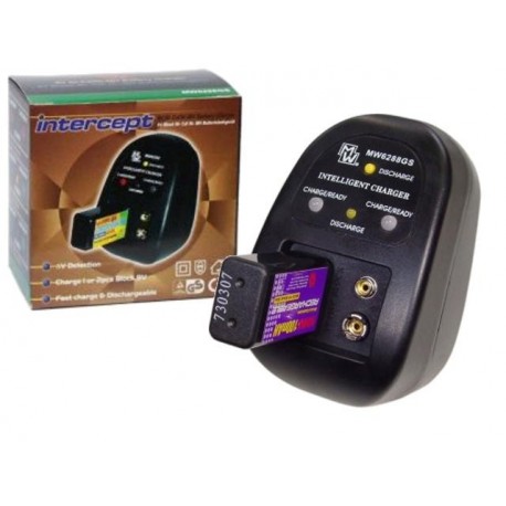 Chargeur pour 2 accumulateurs Ni-Cd - Ni-Mh type 6F22 / 6LR61 8,4V