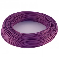 100m fil de câblage souple 0,75mm² violet