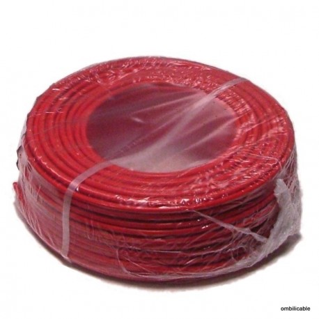 cable de cordon silicone 1mm² 20Amp. rouge