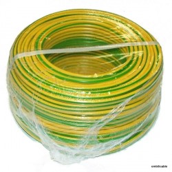 Fil de câblage souple 2,5mm² vert / jaune
