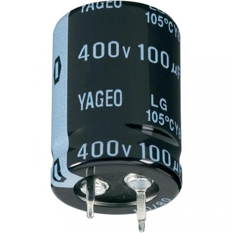 Condensateur snap-in 105° 100µF 450V Ø 25x30mm