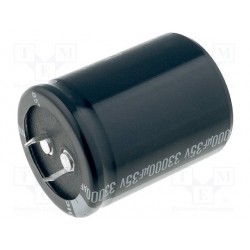 Condensateur snap-in 105° 150µF 400V Ø 22x40mm au pas de 10mm
