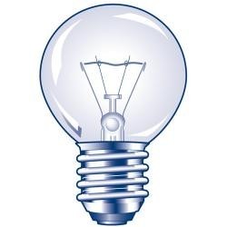 Ampoule claire sphérique E27 230V 40W