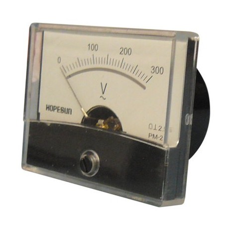 Galvanomètre voltmètre 0 à 300Volts 60x47mm